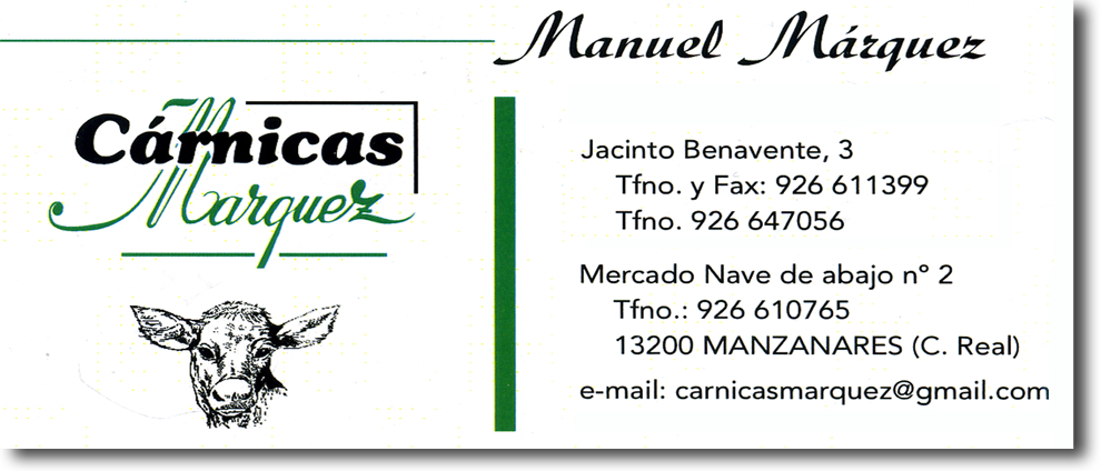 Carnicas Marquez , patrocinador oficial de las galerias Manzanares Medieval 2015